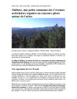 Article France bleu – concours photo Malbosc
